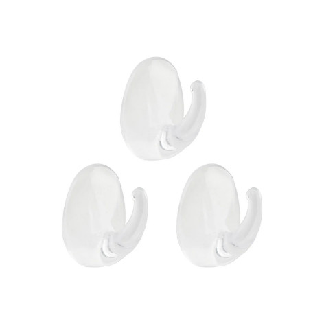 Набор пластиковых крючков 3 шт самоклеящиеся 2,8х2,4 см Прозрачные Рыжий кот Набор пластиковых крючков 3 шт самоклеящиеся 2,8х2,4 см Прозрачные Рыжий кот