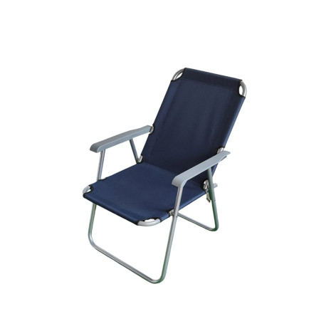 Стул со спинкой туристический складной 54*54*84 см до 120 кг синий Baizheng