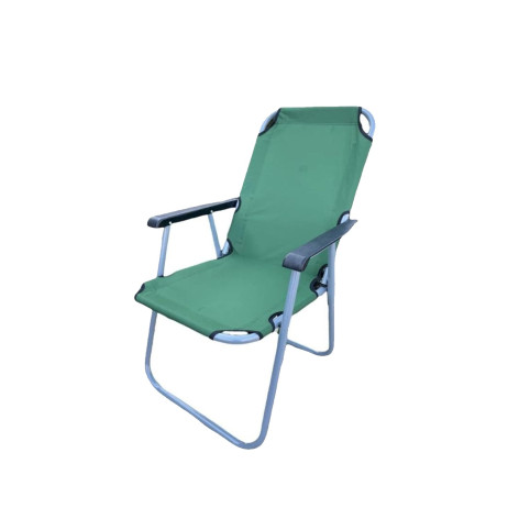 Стул со спинкой туристический складной 54*54*84 см до 120 кг зеленый Baizheng