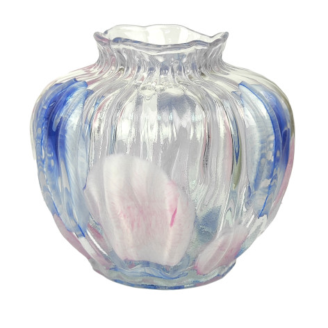 Ваза стеклянная для цветов 17 см BZ-HD01204 Baizheng