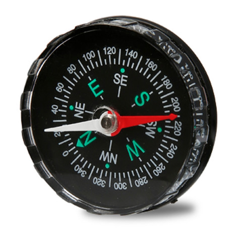 Компас пластиковый 4,5х1 см черный Baizheng