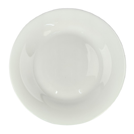 Тарелка стеклокерамическая обеденная 23 см белый Blank Коралл