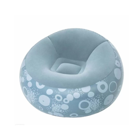 Кресло надувное 112*112*66 см до 115 кг серо-голубой BestWay