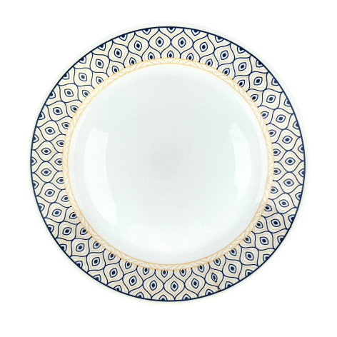 Тарелка стеклокерамическая обеденная 26,5 см Lattice Коралл