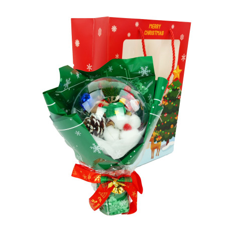 Сувенир светодиодный декоративный под упак Новогодний букет YQ12-C011 Bum