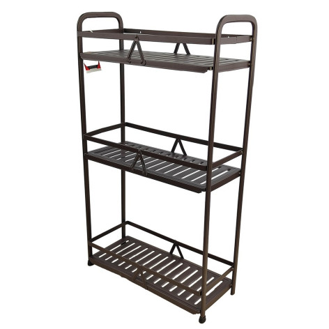 Полка металлическая для ванной 3-х ярусная 34*14*59 см BD-H612K Baizheng