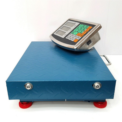 Весы платформенные металл до 100 кг 42х32 см без стойки аккумулятор дисплей Baizheng