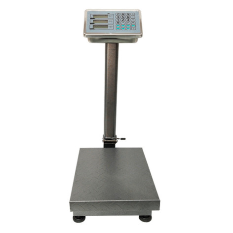 Весы платформенные металл до 100 кг 64х32 см деление 0,1 кг аккумулятор дисплей памят Baizheng