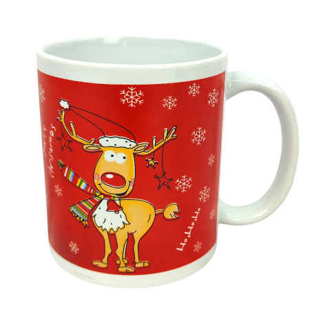 Кружка фарфоровая 330 мл Рождественская Номер 9 BZ-0093 Baizheng Кружка фарфоровая 330 мл Рождественская Номер 9 BZ-0093 Baizheng