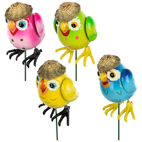 Штекер садовый 60 см Сова в шляпе 7,5*6,8*10,7 см 4 цвета Park