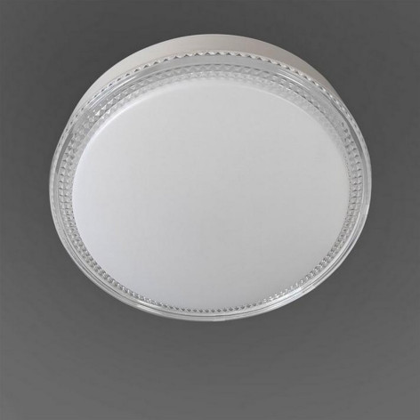 Светильник потолочный светодиодный 50 см 60 Вт 25м2 2 цвета акрил пульт белый Baizheng