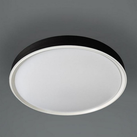 Светильник потолочный светодиодный 50 см 60 Вт 25м2 2 цвета акрил пульт черный Baizheng