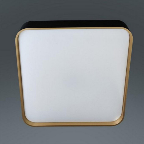 Светильник потолочный светодиодный 50 см 60 Вт 25м2 2 цвета акрил пульт черный Baizheng