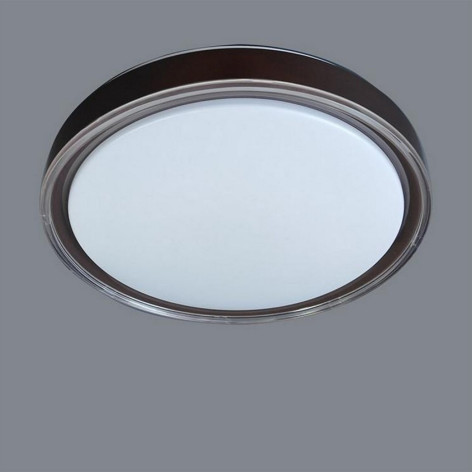 Светильник потолочный светодиодный 50 см 60 Вт 25м2 2 цвета акрил пульт коричневый Baizheng