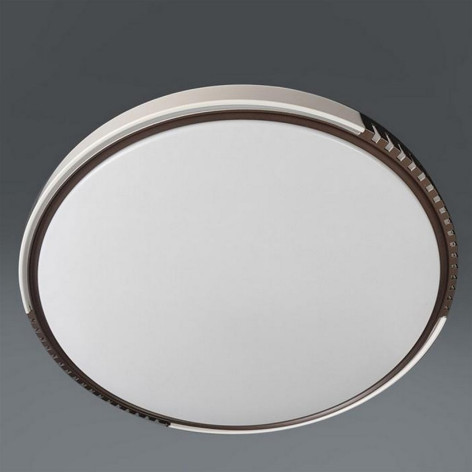 Светильник потолочный светодиодный 50 см 60 Вт 25м2 2 цвета акрил пульт серый Baizheng