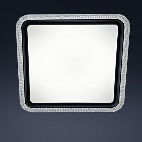 Светильник потолочный светодиодный 50 см 60 Вт 25м2 2 цвета акрил пульт серый Baizheng