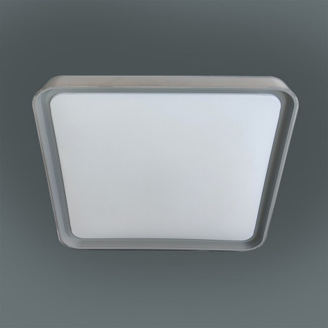 Светильник потолочный светодиодный 50 см 60 Вт 25м2 2 цвета акрил пульт серый Baizheng