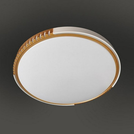 Светильник потолочный светодиодный 50 см 60 Вт 25м2 2 цвета акрил пульт золото Baizheng