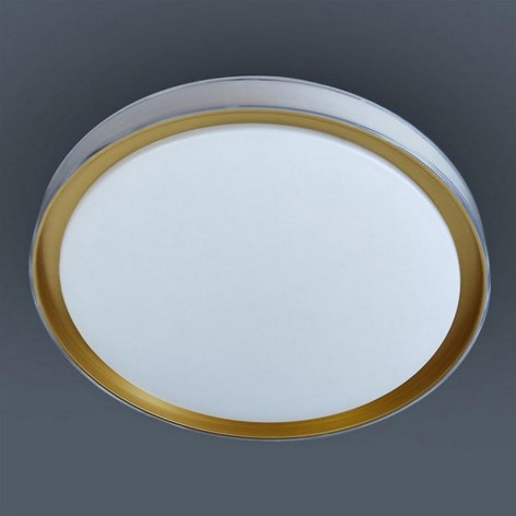 Светильник потолочный светодиодный 50 см 60 Вт 25м2 2 цвета акрил пульт золото Baizheng