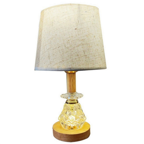 Лампа настольная 18*35 см Е27 40Вт тканевый абажур Baizheng