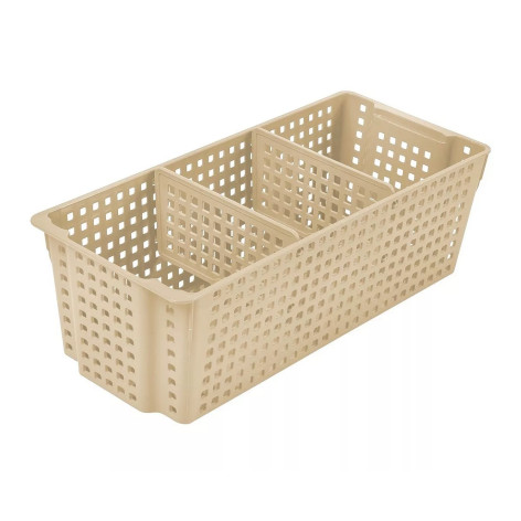 Органайзер пластиковый 3 л 297*130*96 мм перегородки прямоугольный латте Лофт Violet