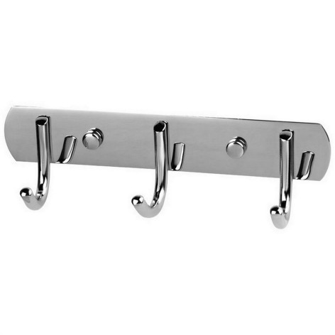 Вешалка металлическая 24х5х4 см 3 крючка SSA-017-3 Рыжий Кот