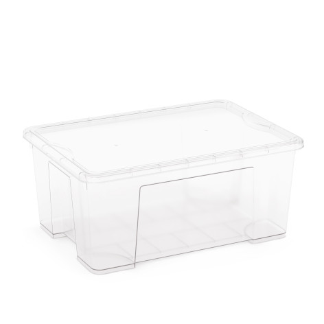 Контейнер пластиковый универсальный 45 л с крышкой прозрачный Альтернатива