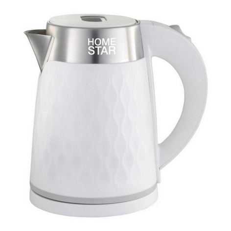 Чайник пластиковый электрический 1,7 л 1,5 кВт белый двойной корпус HS-1021 HomeStar