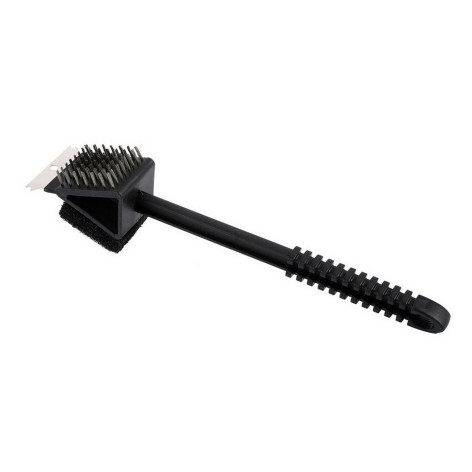 Щетка-скребок для чистки решетки барбекю 360 мм 3 в 1 пласт ручка черный BZ-TLS17 Baizheng