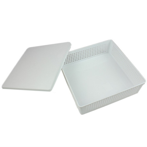 Корзина пластиковая  7,3 л 310х310х90 мм с крышкой в ассортименте Traymix Полимербыт