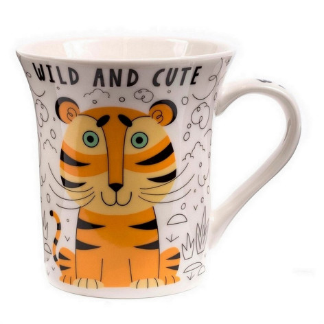 Кружка фарфоровая 310 мл Тигр Olaff