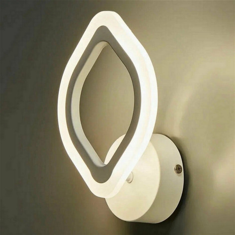 Бра светодиодный 1 плафон 27*16*8 см 18 Вт 510 LM 5м2 акрил 3 цвета белый Baizheng