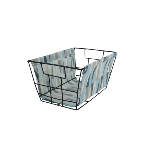 Органайзер металлический каркас текстиль 30*20*15 см для хранения вещей микс Baizheng