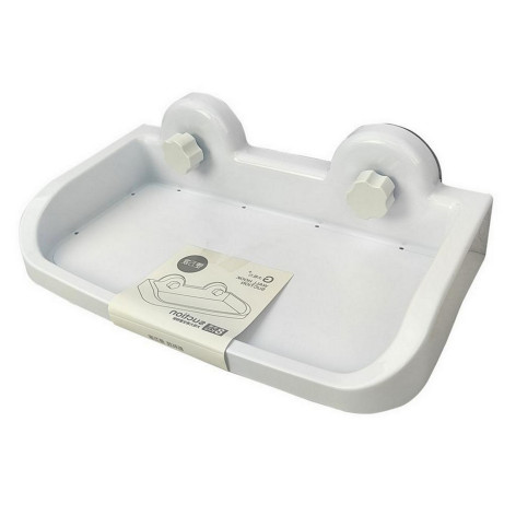 Полка пластиковая для ванной 30,5х17,4х8,6 см универсальная белый Baizheng