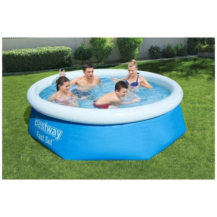Картинка Бассейн с надувным бортом 244*61 см 1880 л 57448 Bestway
