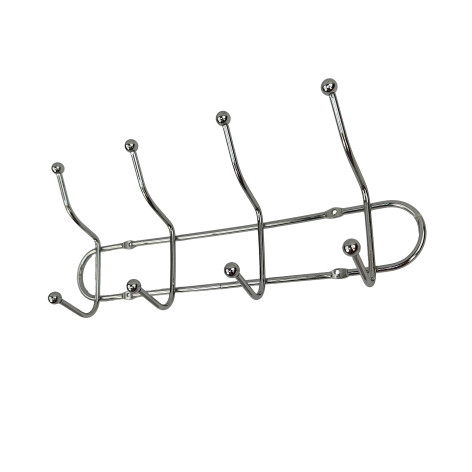 Вешалка металлическая настенная 310*120*60 мм 4 крючка 5 мм серебро BZ-485 Baizheng Вешалка металлическая настенная 310*120*60 мм 4 крючка 5 мм серебро BZ-485 Baizheng