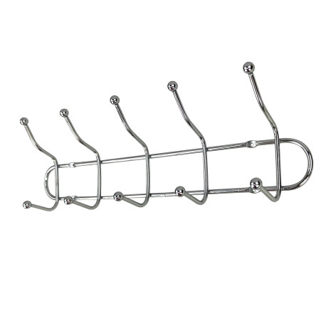 Вешалка металлическая настенная 390*120*60 мм 5 крючков 5 мм BZ-485 Baizheng Вешалка металлическая настенная 390*120*60 мм 5 крючков 5 мм BZ-485 Baizheng