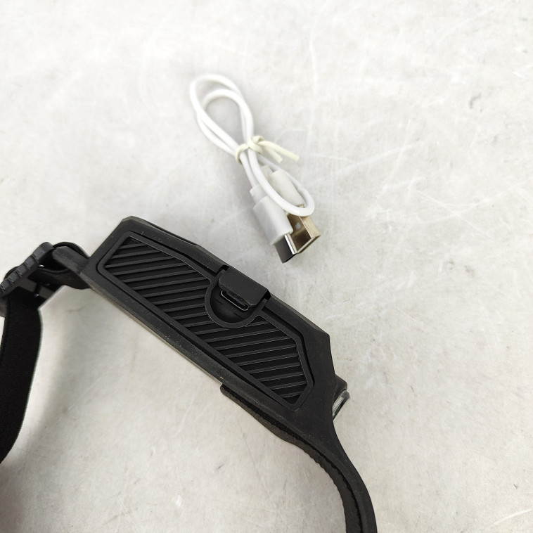 Фотография Фонарь налобный  3 led аккумулятор 4 режима usb Baizheng