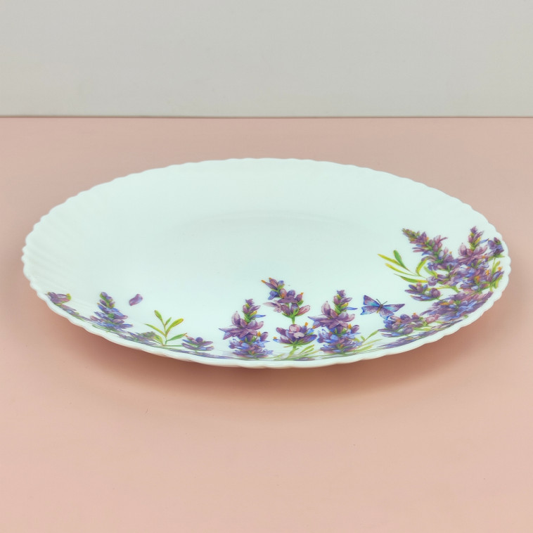 Изображение Тарелка стеклокерамическая обеденная 24 см Lavender Коралл