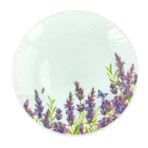 Тарелка стеклокерамическая обеденная 24 см Lavender Коралл