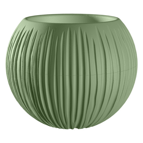Кашпо пластиковое  1,7 л оливковый Сфера Bmc