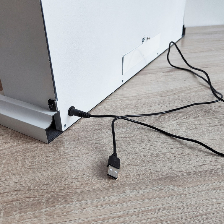 Мини фото №2 Камин пластик стекло 55*15*40 см белый NP-7043 Baizheng