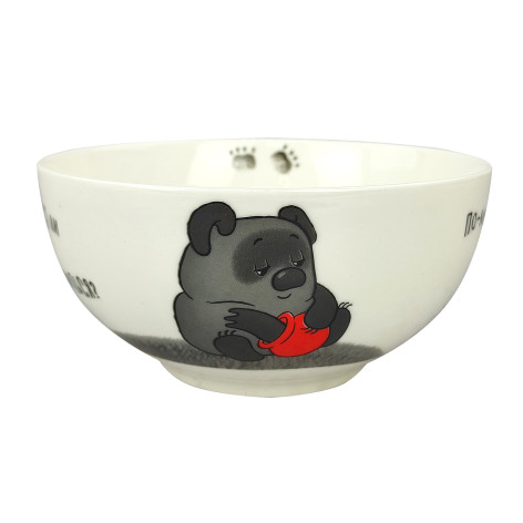 Конфетница фарфоровая 14 см 610 мл под упак Безумное чаепитие Коралл