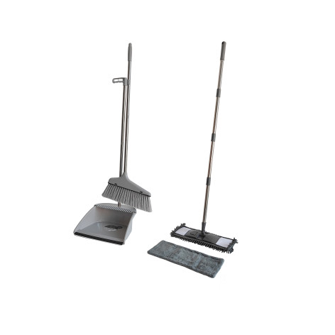 Набор пластиковый для уборки №12 комплект 4 предмета Графит Baizheng