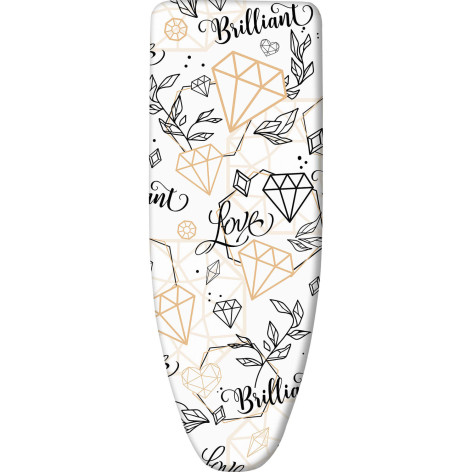 Чехол хлопок с поролоном для гладильной доски 1300х520 мм Ника бриллиант Nika