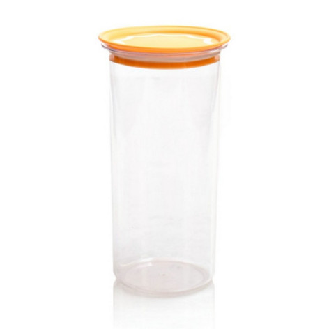 Емкость пластиковая для сыпучих продуктов 1,4 л круглая с вакуумной крышкой Полимербыт