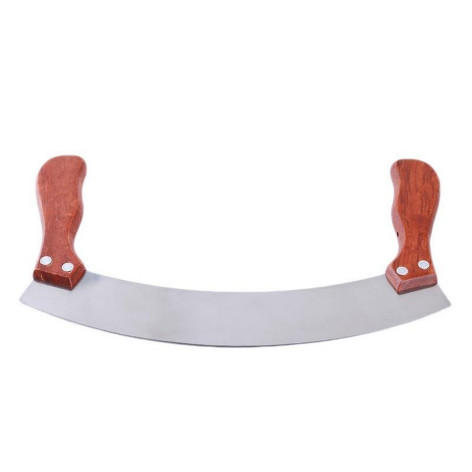 Нож нержавеющая сталь 14,5х25 см для фруктов с двумя деревянными рукоятками Виго Baizheng