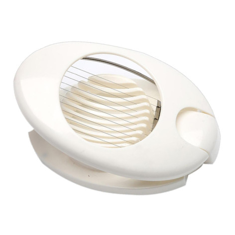 Яйцерезка пластик 17х11х4 см овальная нерж сталь белый Baizheng