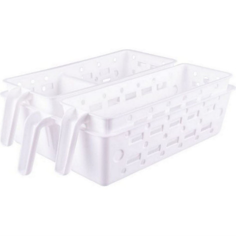 Органайзер пластиковый 3 предмета универсальный S+M+L белый Полимербыт