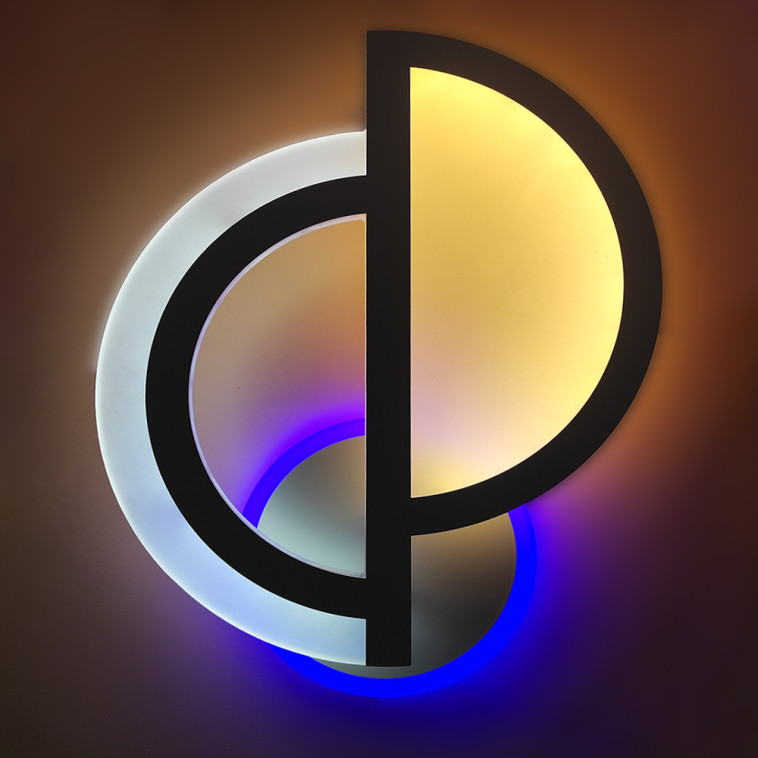 Фото Бра светодиодный 1 плафон 34*25,5*7 см 16Вт 4000 LM 8м2 акрил 3 цвета белый Baizheng